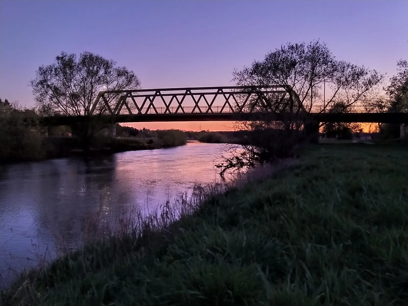 Мост Аллербрюке через реку Аллер, Германия