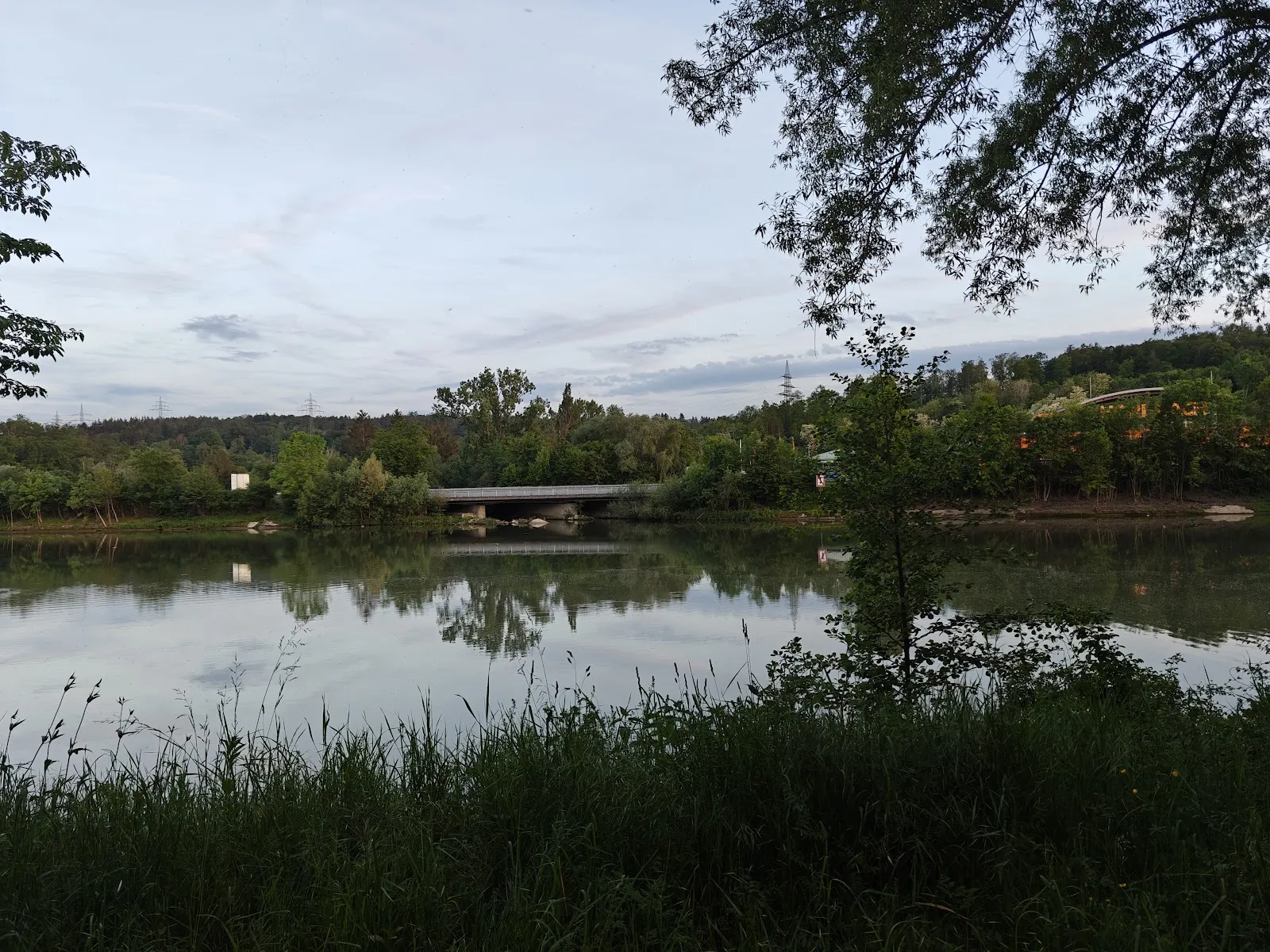 Река Неккар в заповеднике Альтер Неккар, Германия