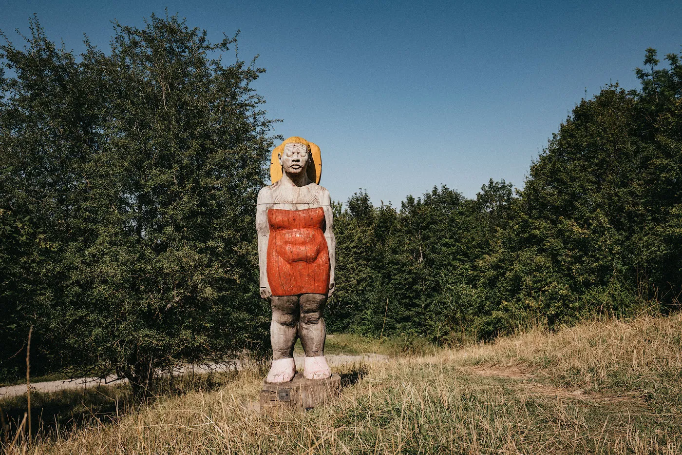 Вид с башни Шёнбухт на лес и холмы