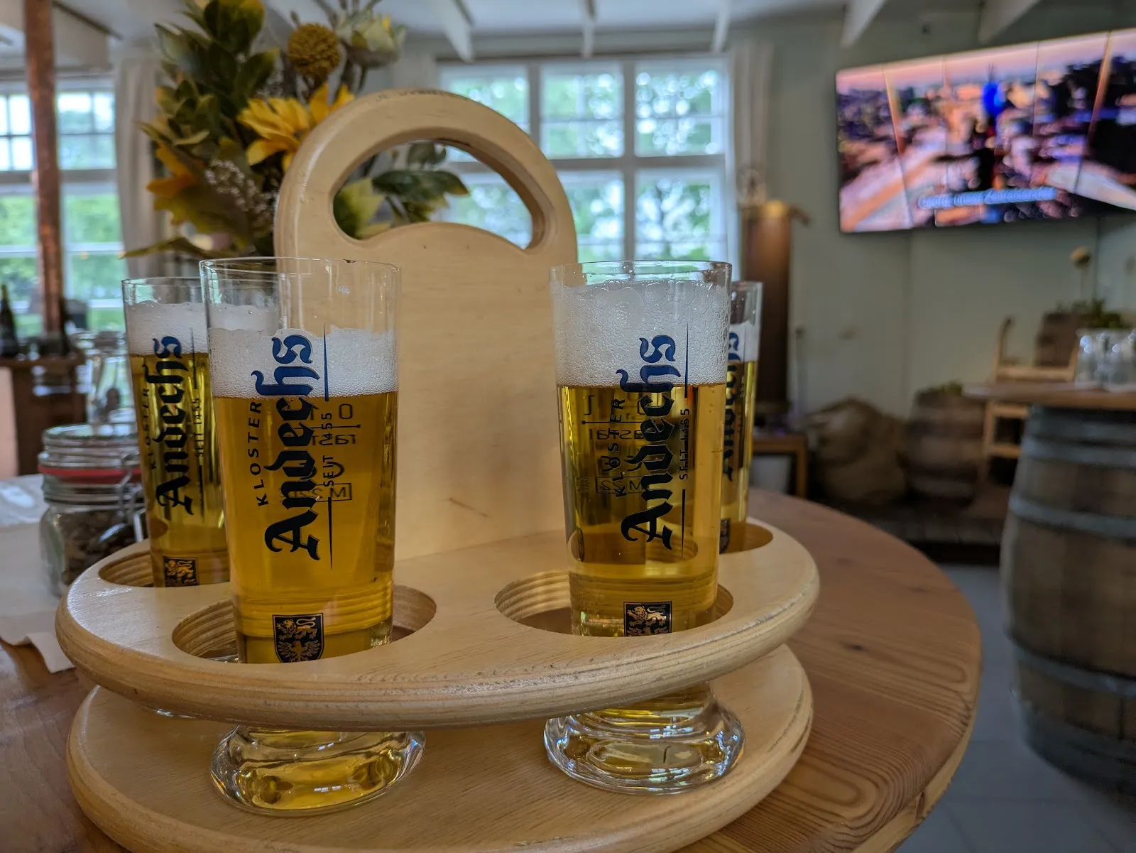 Бенедиктинское аббатство Андекс с видом на Баварские Альпы