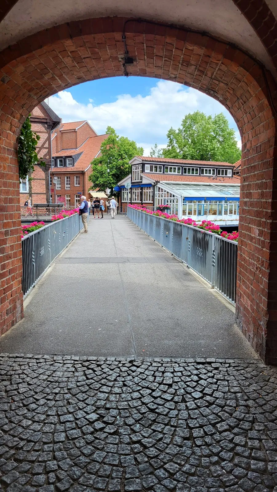 Исторический мост Браузебрюке в Люнебурге, Германия