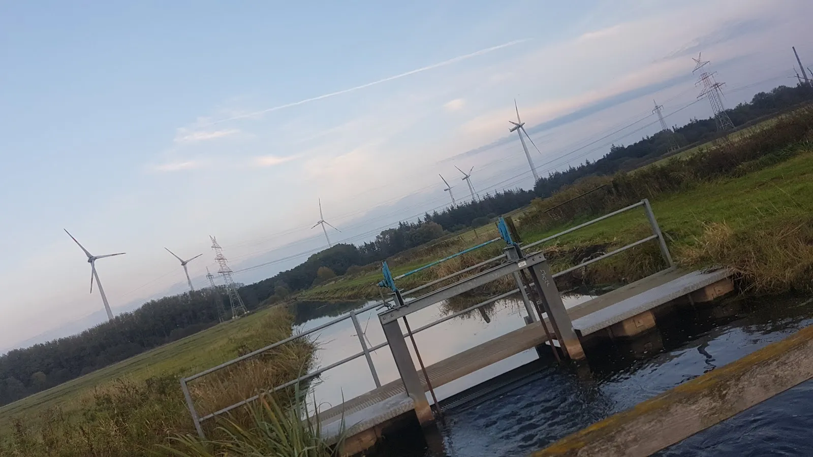 Пейзаж природного заповедника Бремен в Германии.