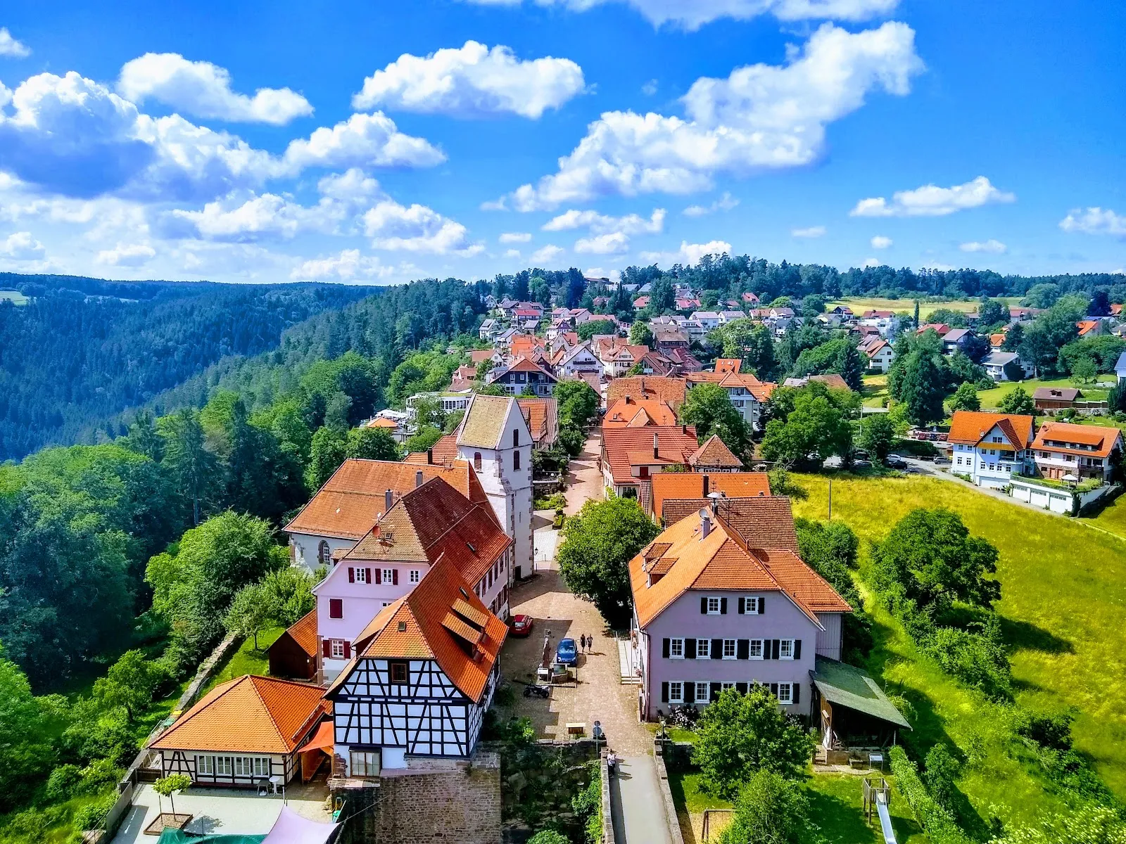 Средневековый замок Бург Цавельштайн, Германия