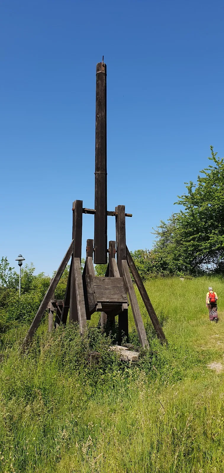 Руины замка Бранденбург на вершине холма