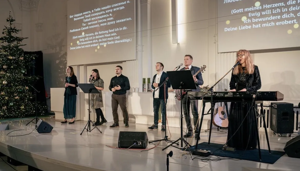 Вид на Церковь Христа в Бремене