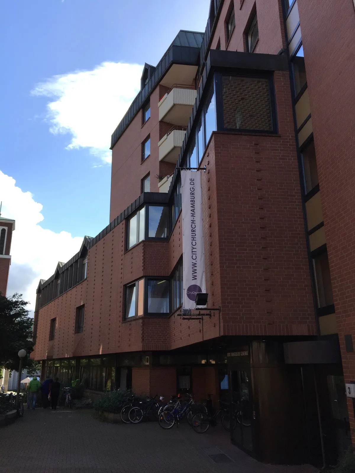 Вид на Церковь Святого Михаила в Гамбурге