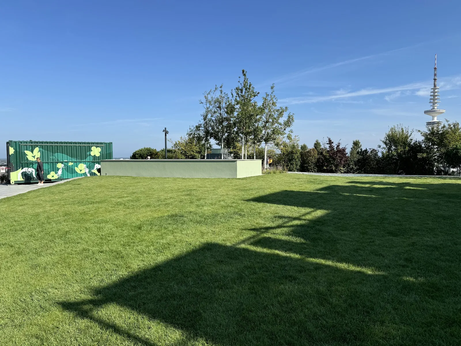 Вид на Зеленый бункер Фельдштрассе, Гамбург, Германия