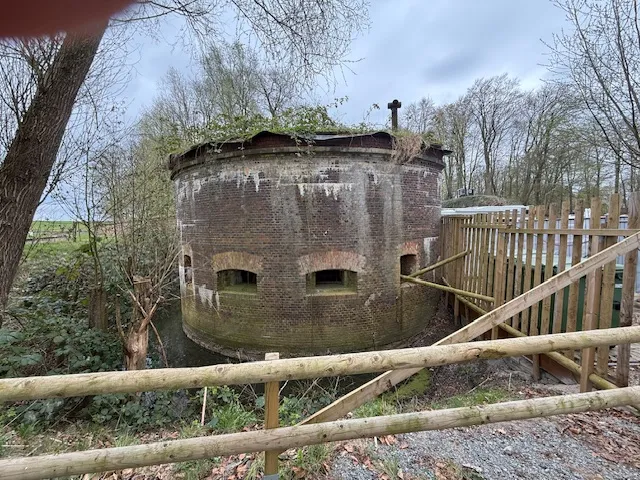 Вид на Форт Грауэрорт, историческую крепость в Штаде, Германия