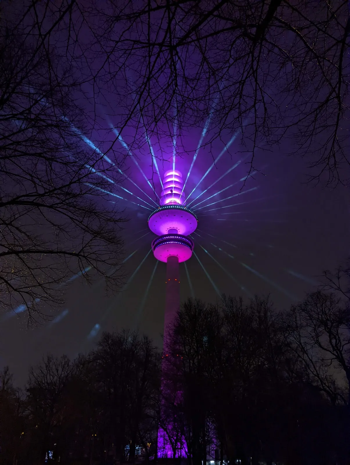 Панорамный вид на Гамбург с Гамбургской телебашни