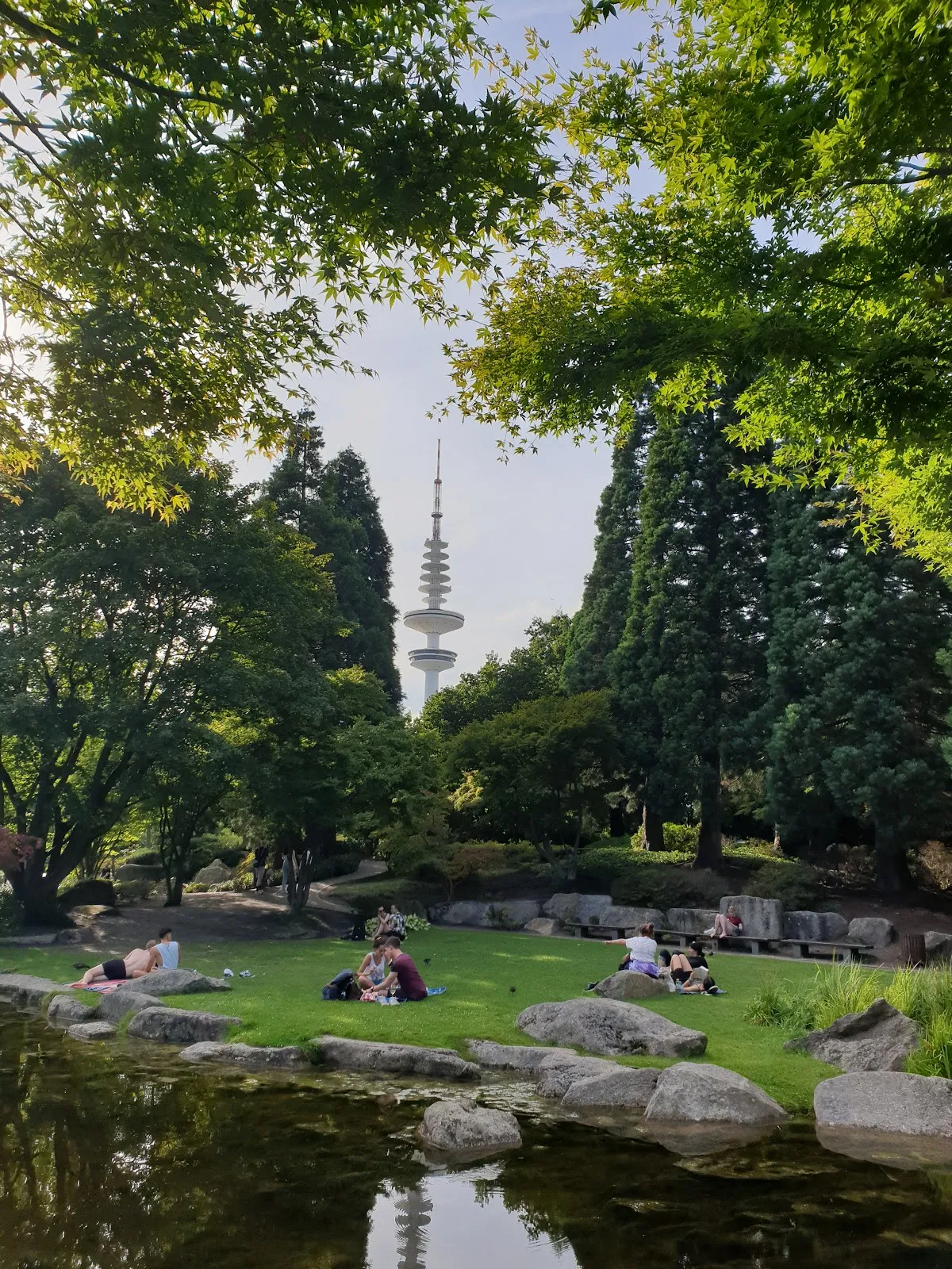 Панорамный вид на Гамбург с Гамбургской телебашни