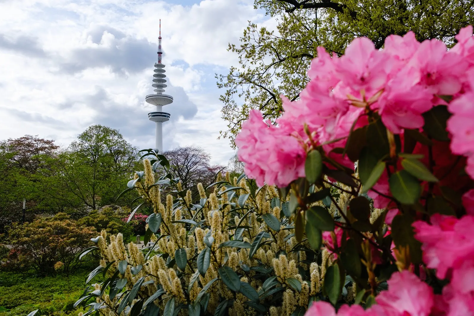 Панорамный вид на Гамбург с Гамбургской телебашни