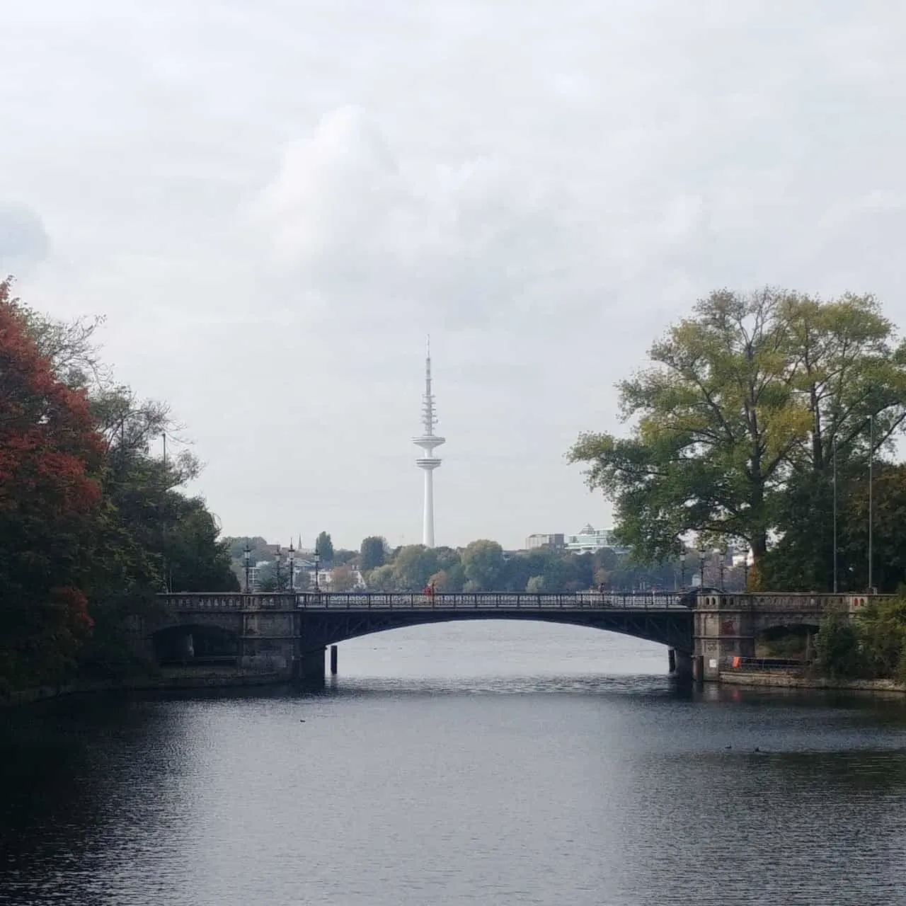Панорамный вид на Гамбург с Гамбургской телебашни
