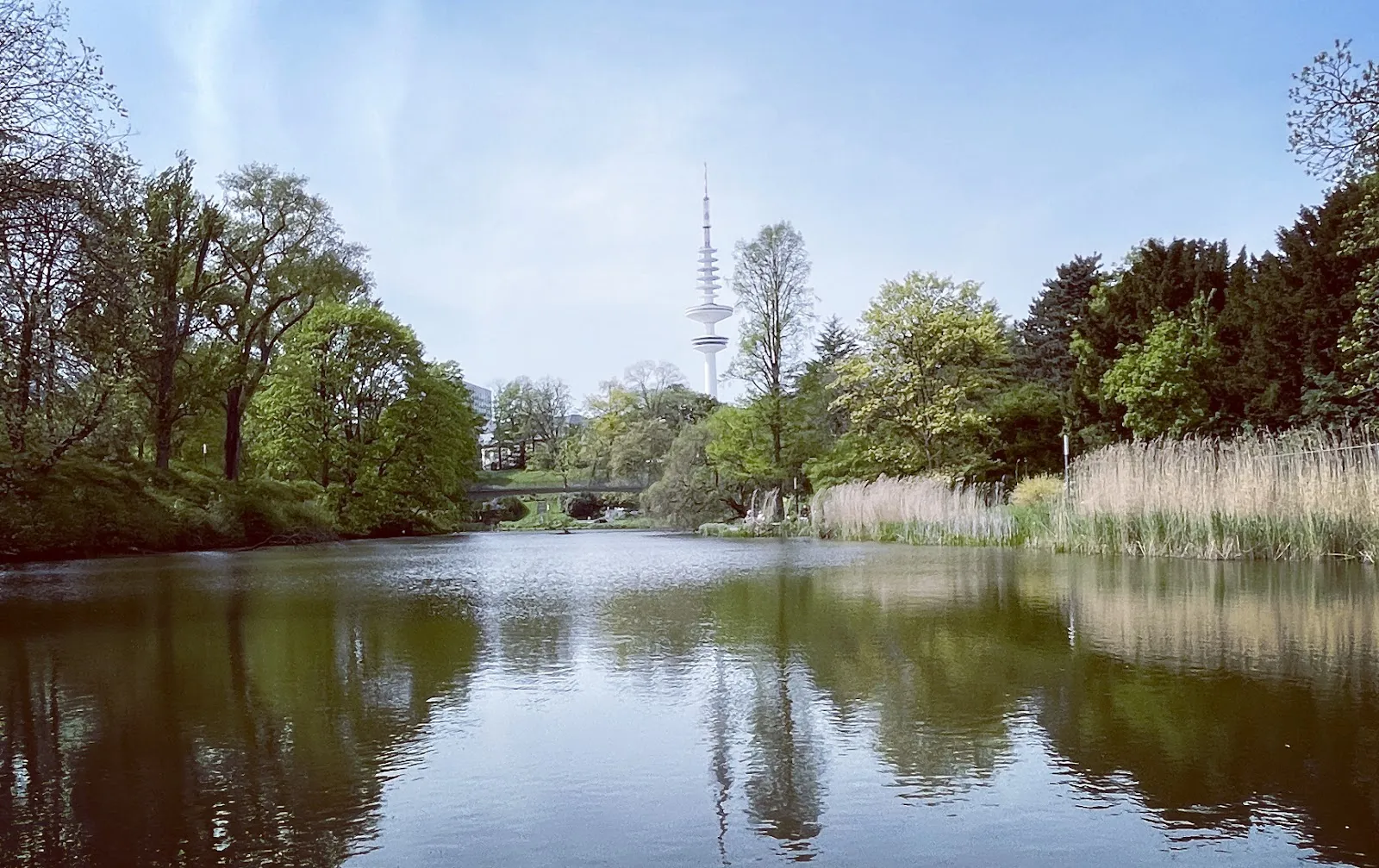 Панорамный вид на Гамбург с Гамбургской телебашни