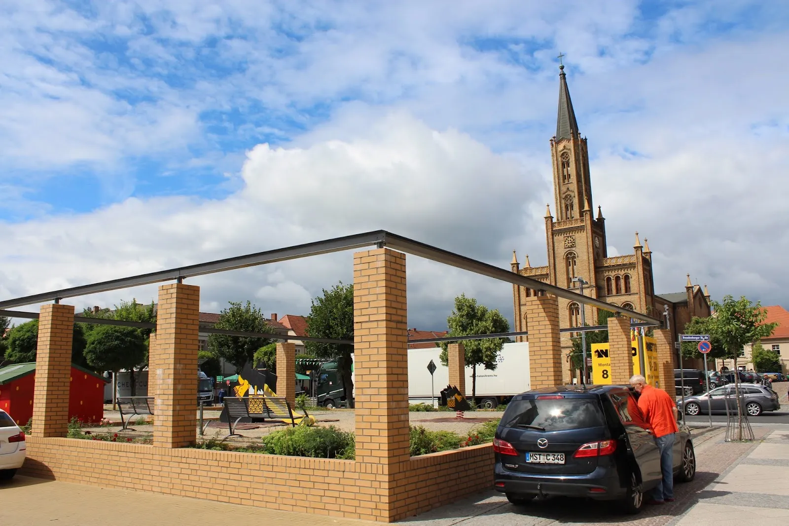 Городская церковь Фюрстенберга, Германия, вид снаружи