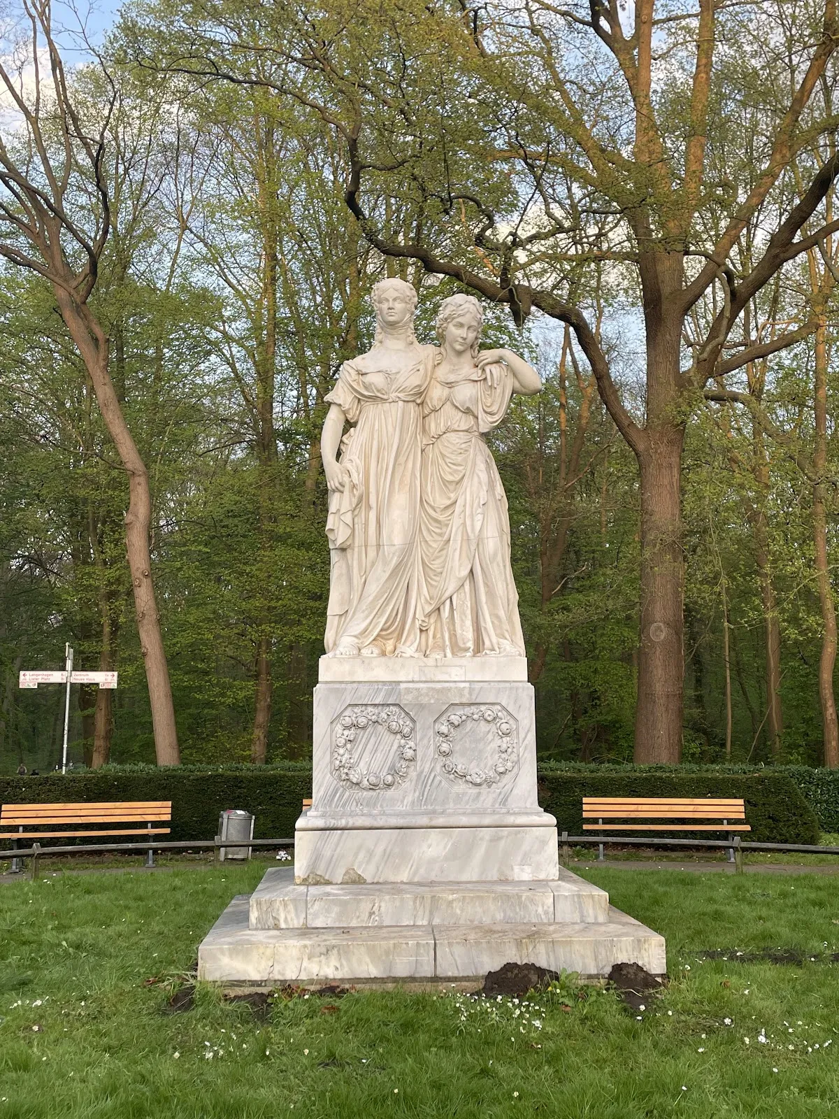 Фотография деревьев в городском лесу Айленриде, Германия