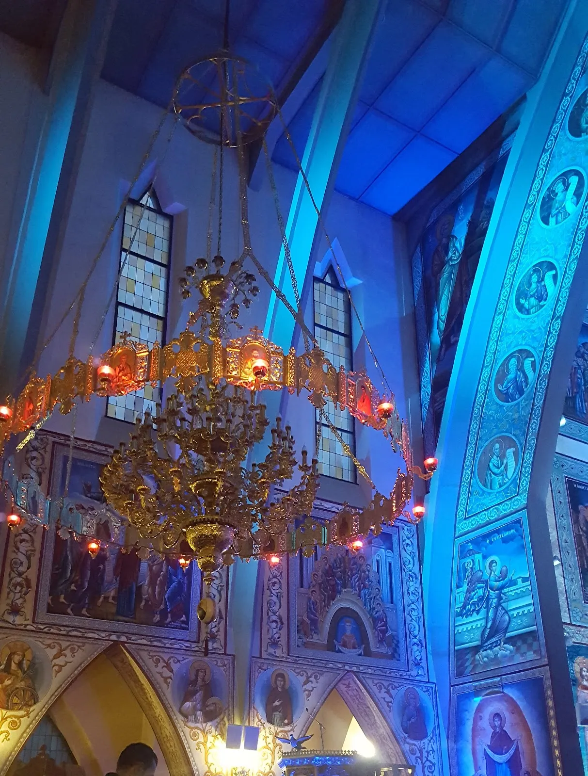 Вид на греко-православную церковь Благовещения Пресвятой Богородицы в Людвигсхафене