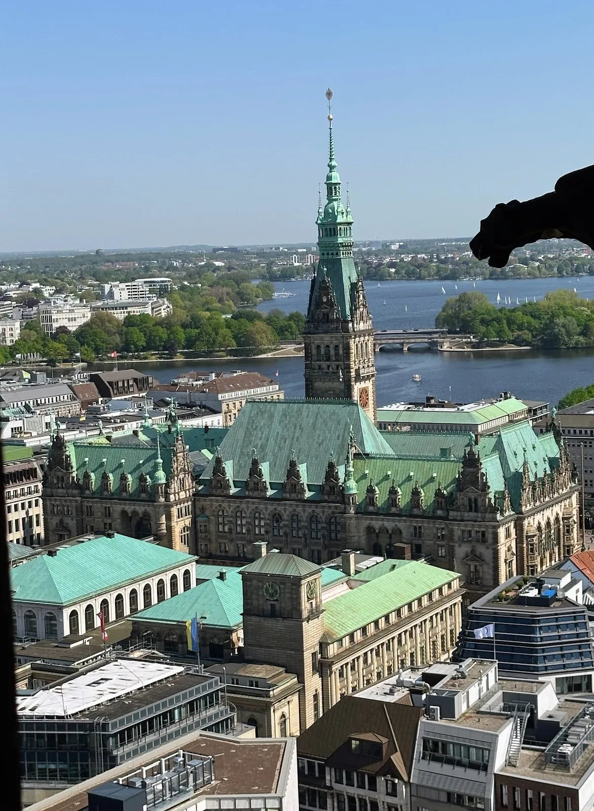 Исторические оборонительные сооружения Грюнанлаге Хопфенмаркт в Гамбурге.