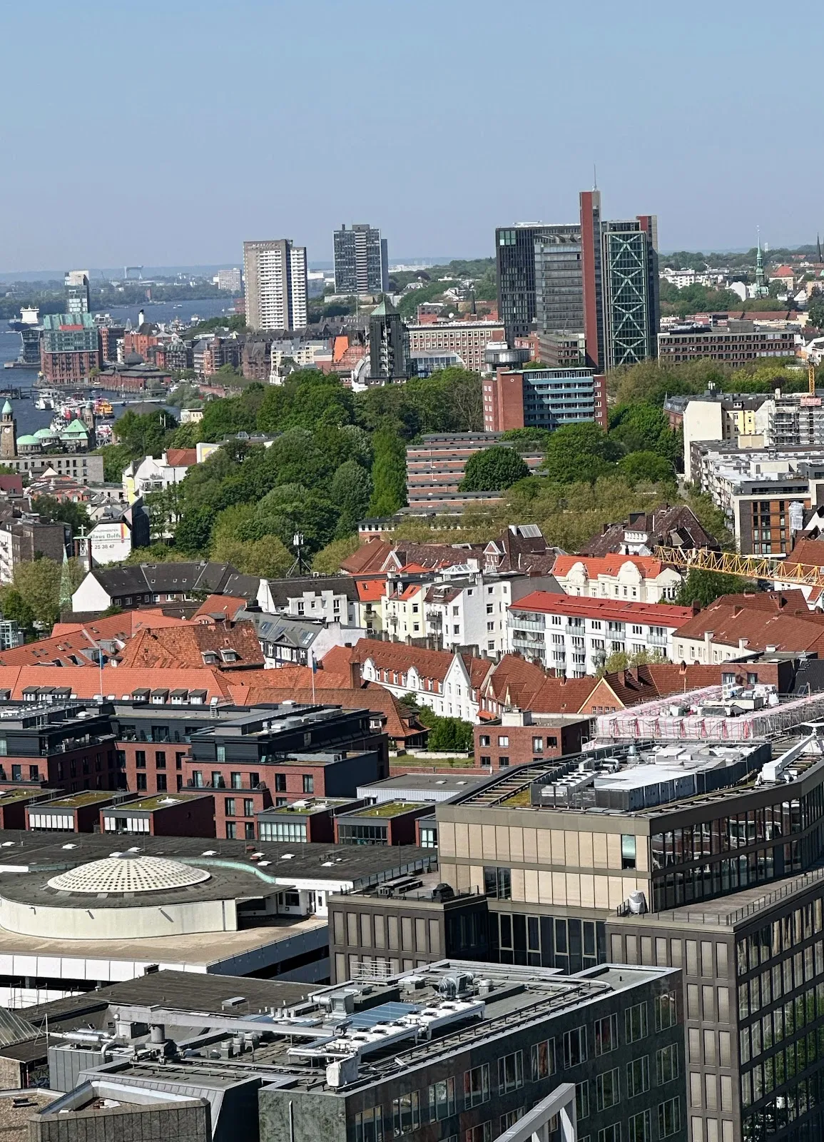 Исторические оборонительные сооружения Грюнанлаге Хопфенмаркт в Гамбурге.