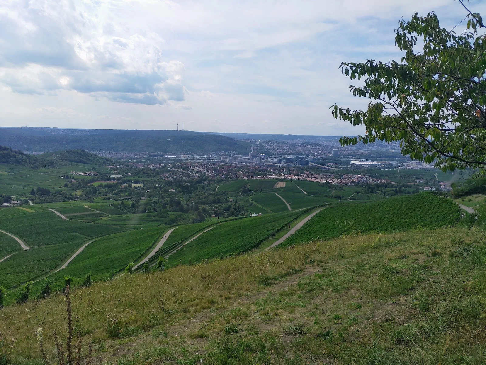Вид на Штутгарт со смотровой площадки на Каппельберге