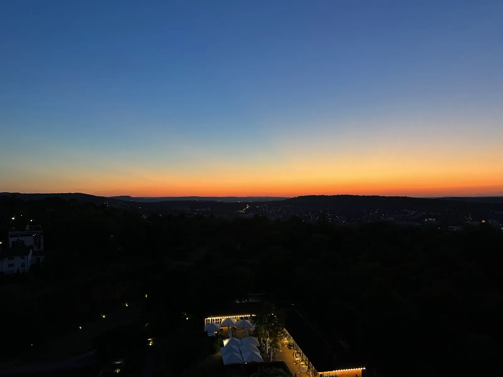 Вид на Штутгарт с Киллесбергской башни