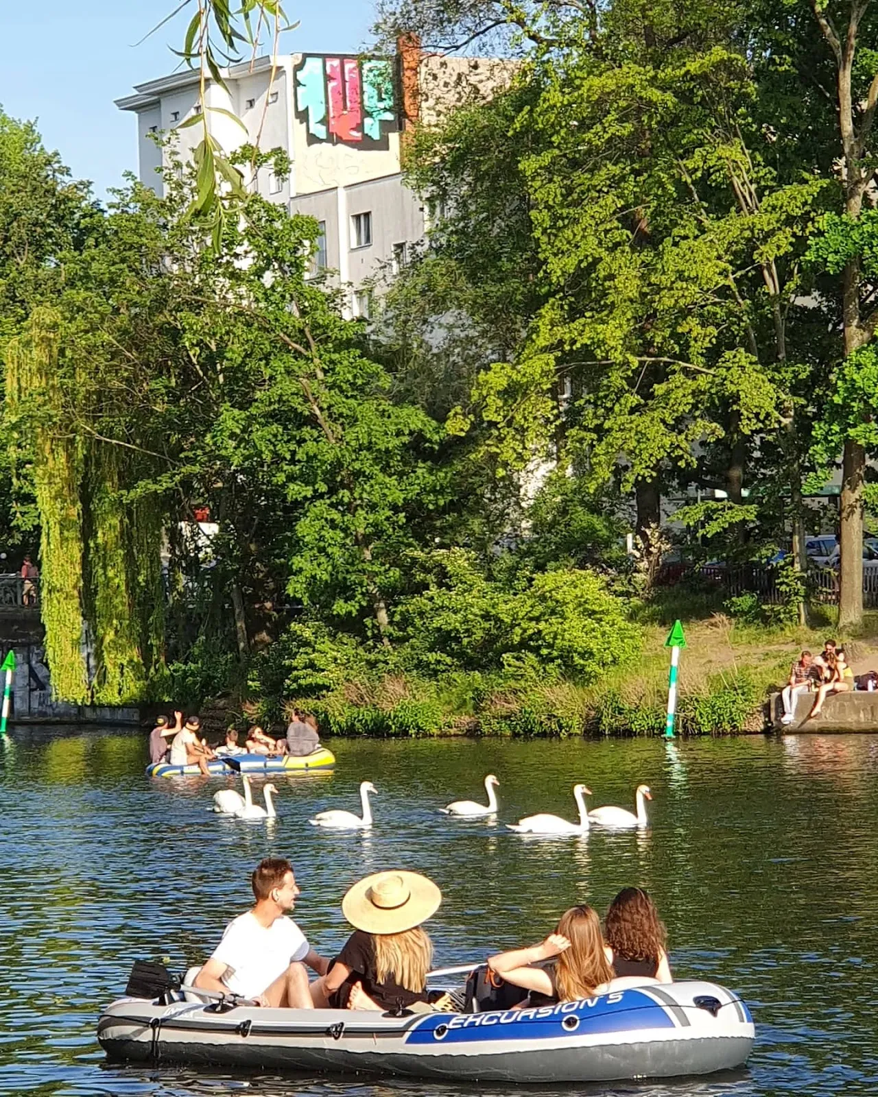 Вид на район Кройцберг в Берлине с его исторической архитектурой