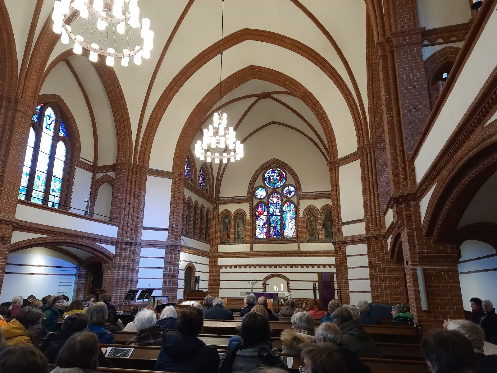 Фасад Лютеранской церкви Святой Петри в Гамбурге