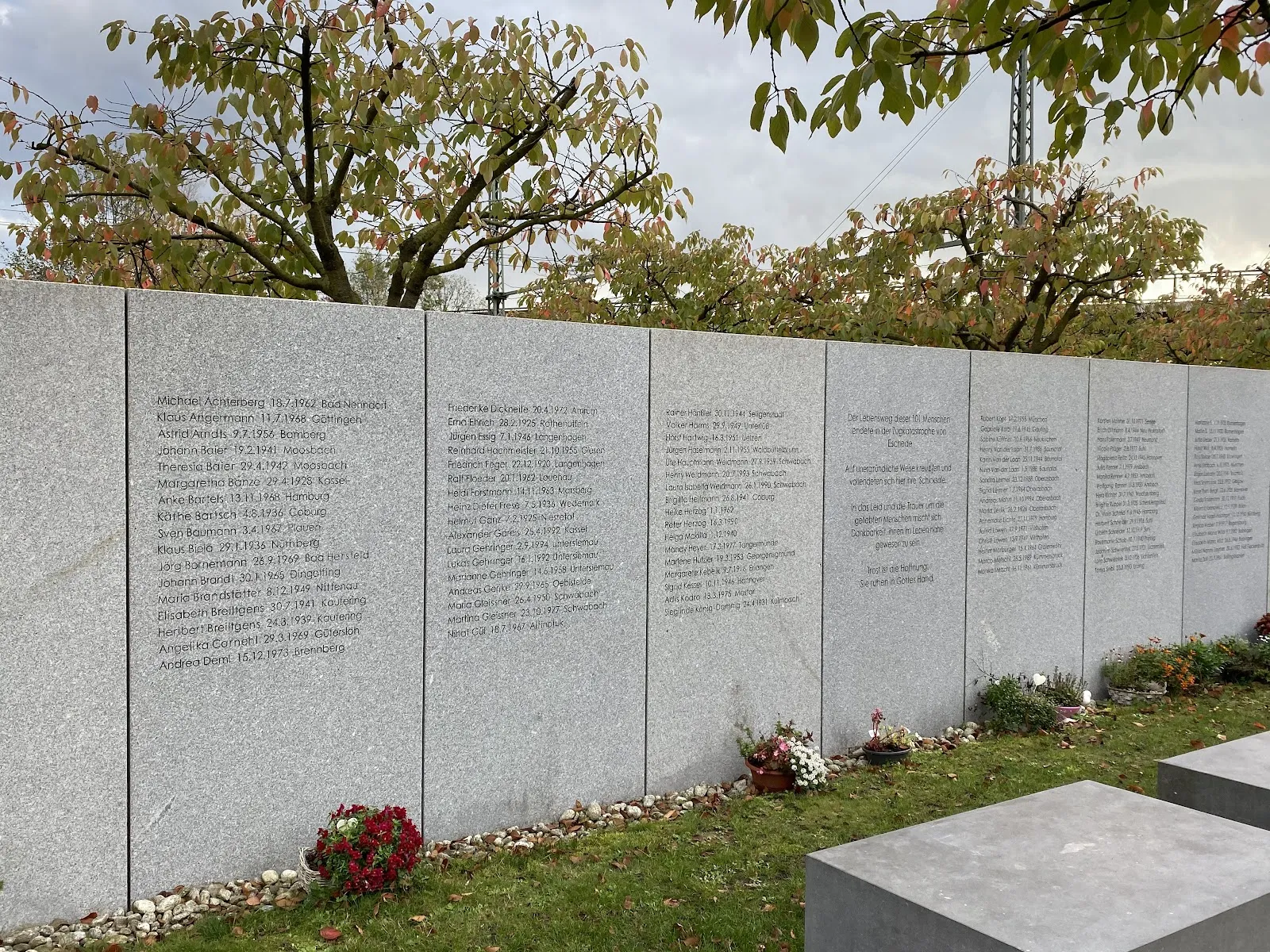 Мемориал места катастрофы ICE в Эшеде