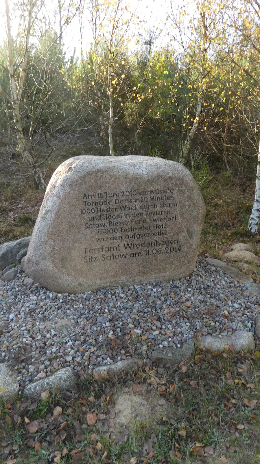 Мемориал Торнадо в Фюнфзен, Германия