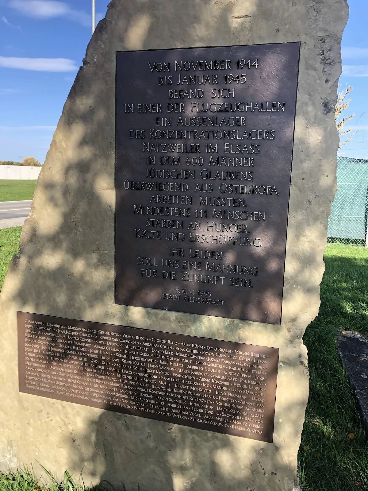 Мемориальный комплекс внешнего лагеря КЦ в Эхтердингене-Бернхаузене, Германия