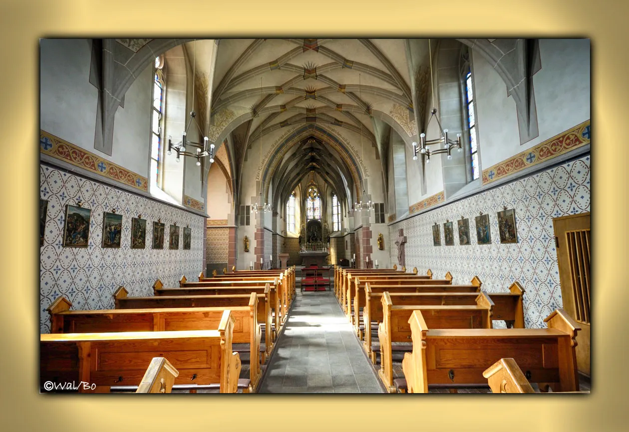 Вид на Монастырь Аллерхайлигенберг, историческое здание в Германии.