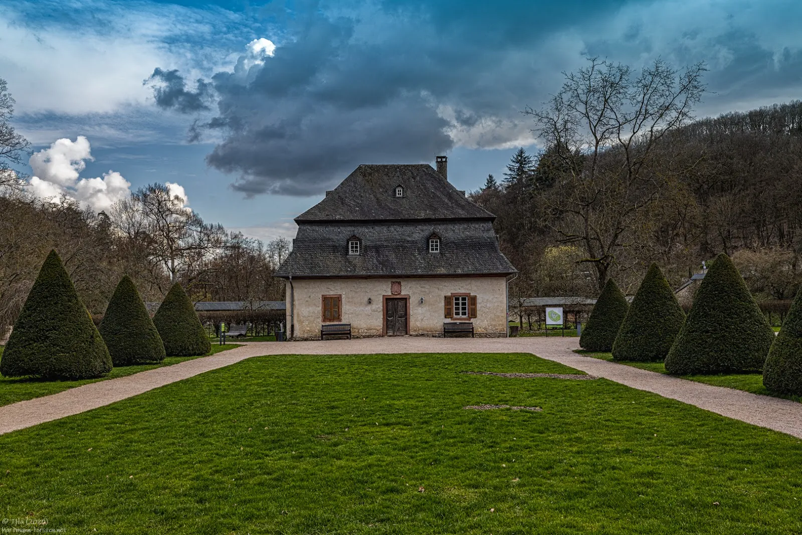Монастырь Эбербах, историческое здание, Гессен, Германия