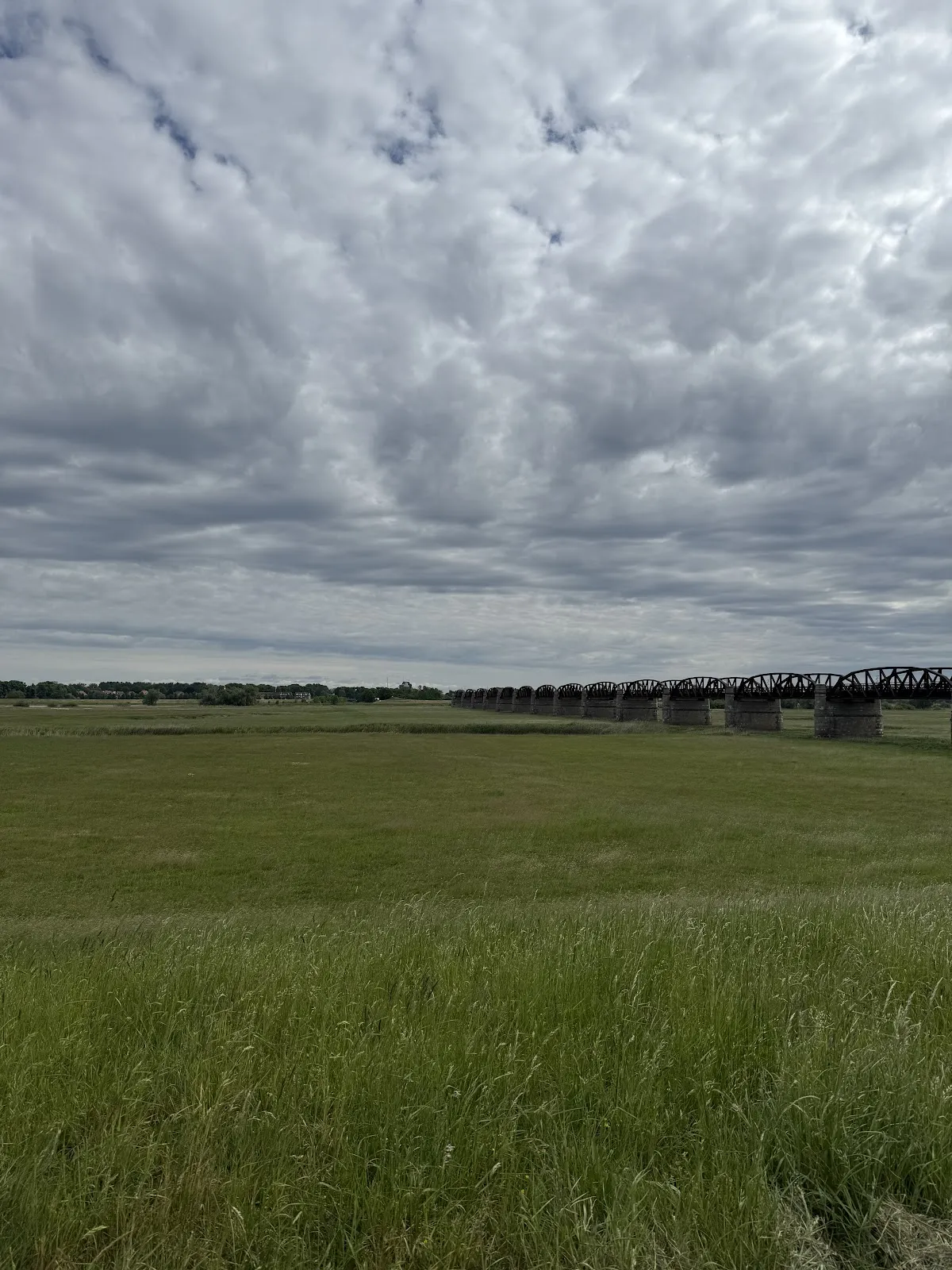 Исторический мост в Лангендорфе, Германия, с характерной архитектурой.