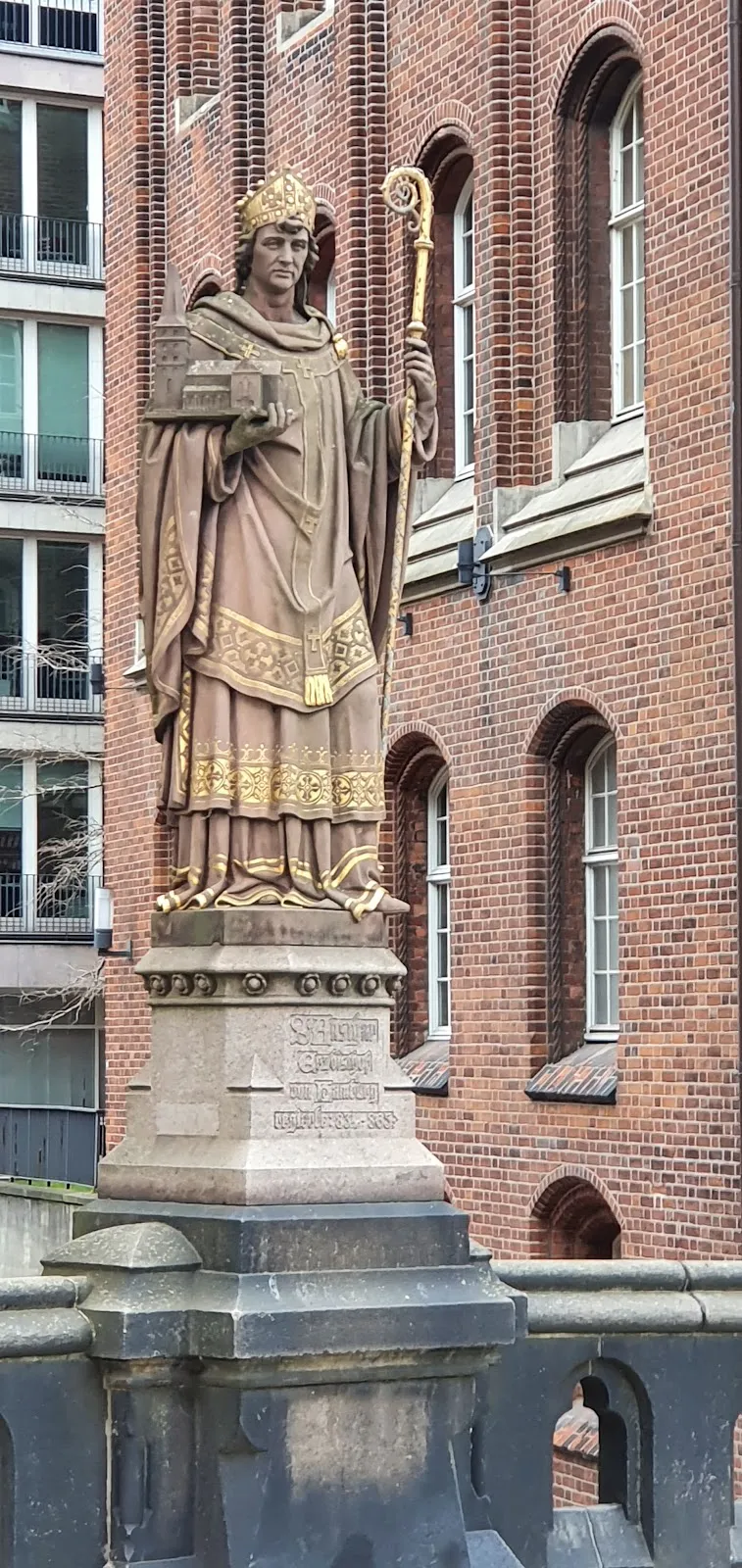 Вид на Мост Трост в Гамбурге