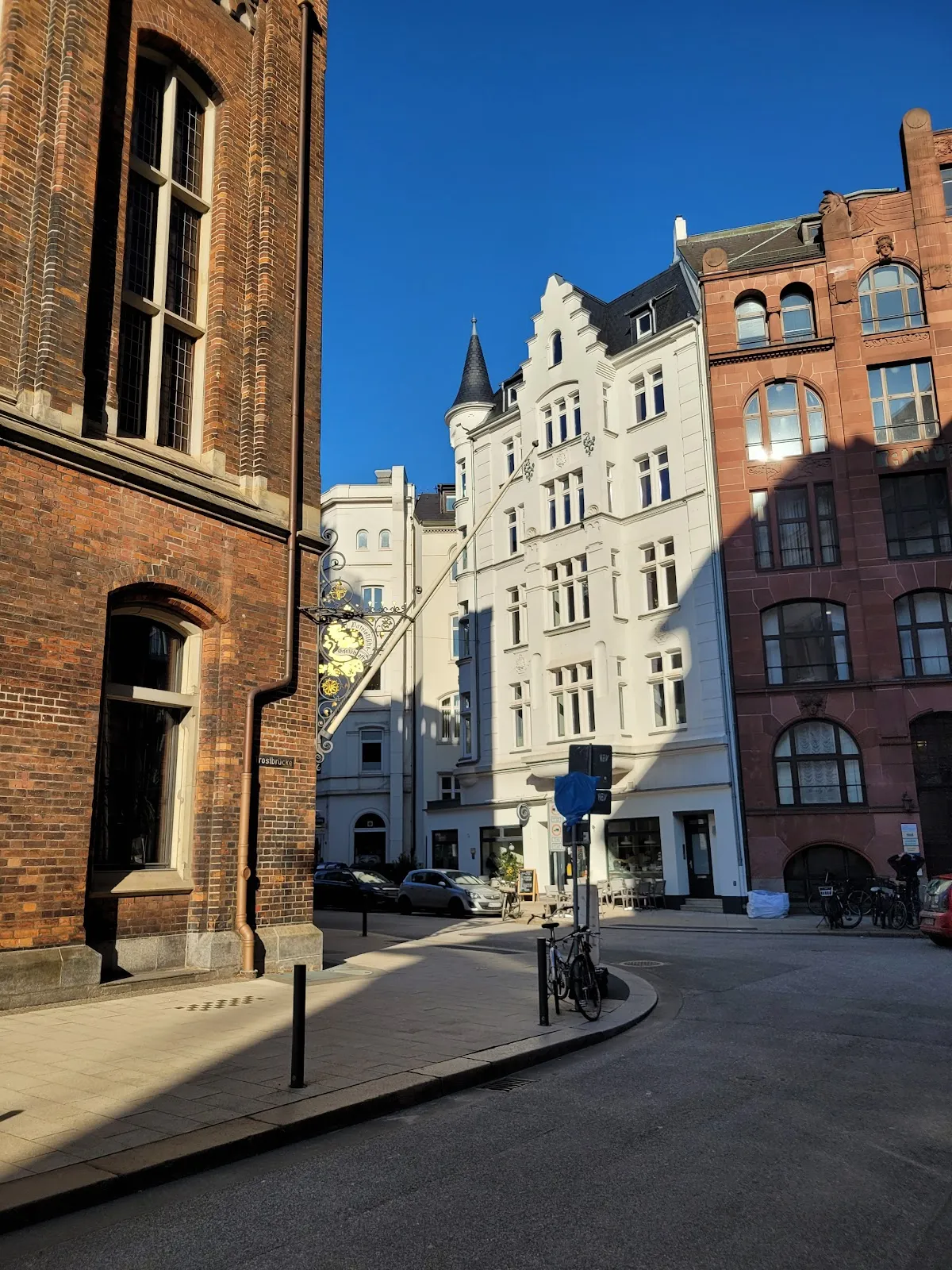 Вид на Мост Трост в Гамбурге