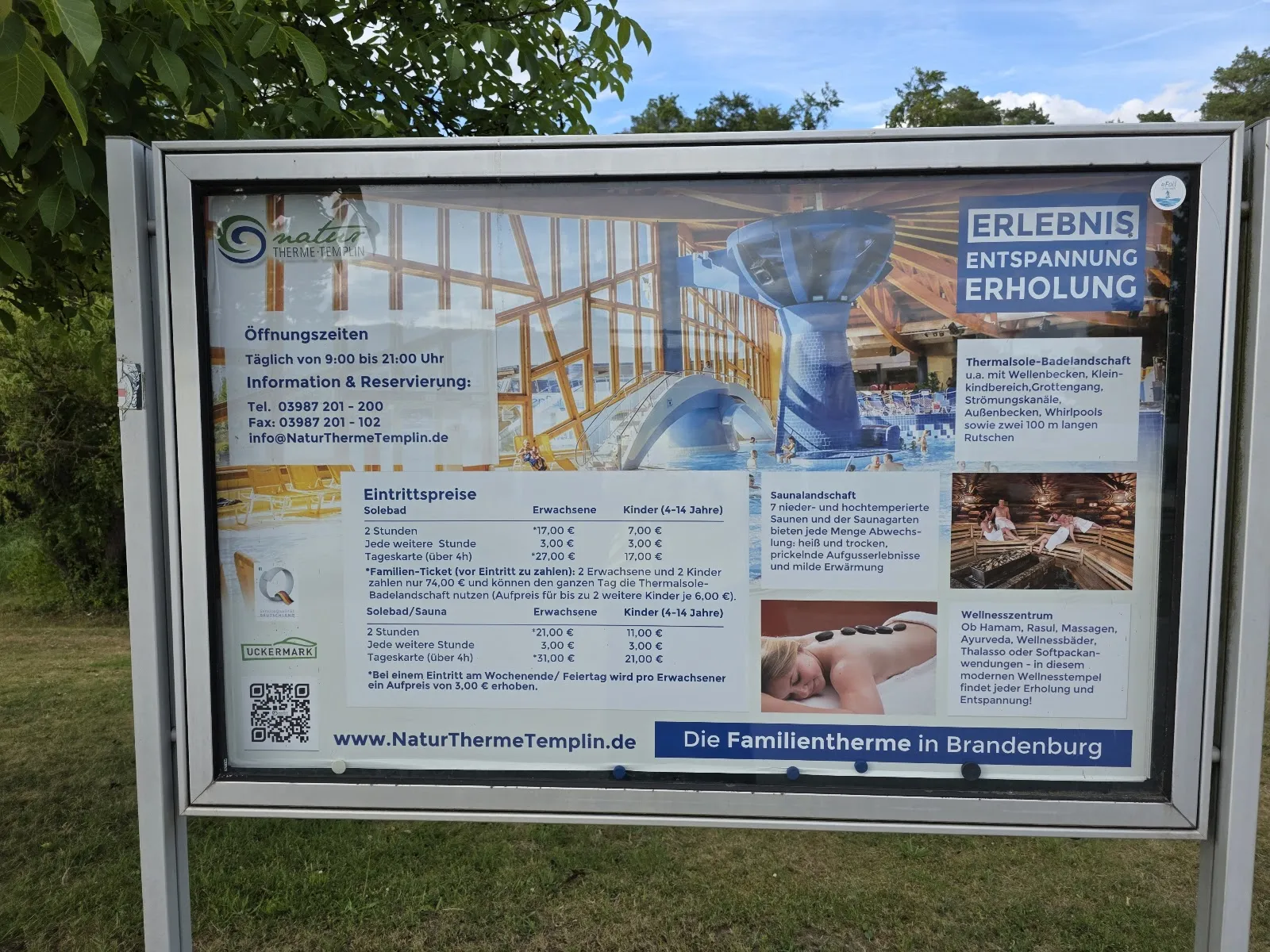 Термальный комплекс NaturThermeTemplin в Темплине, Германия