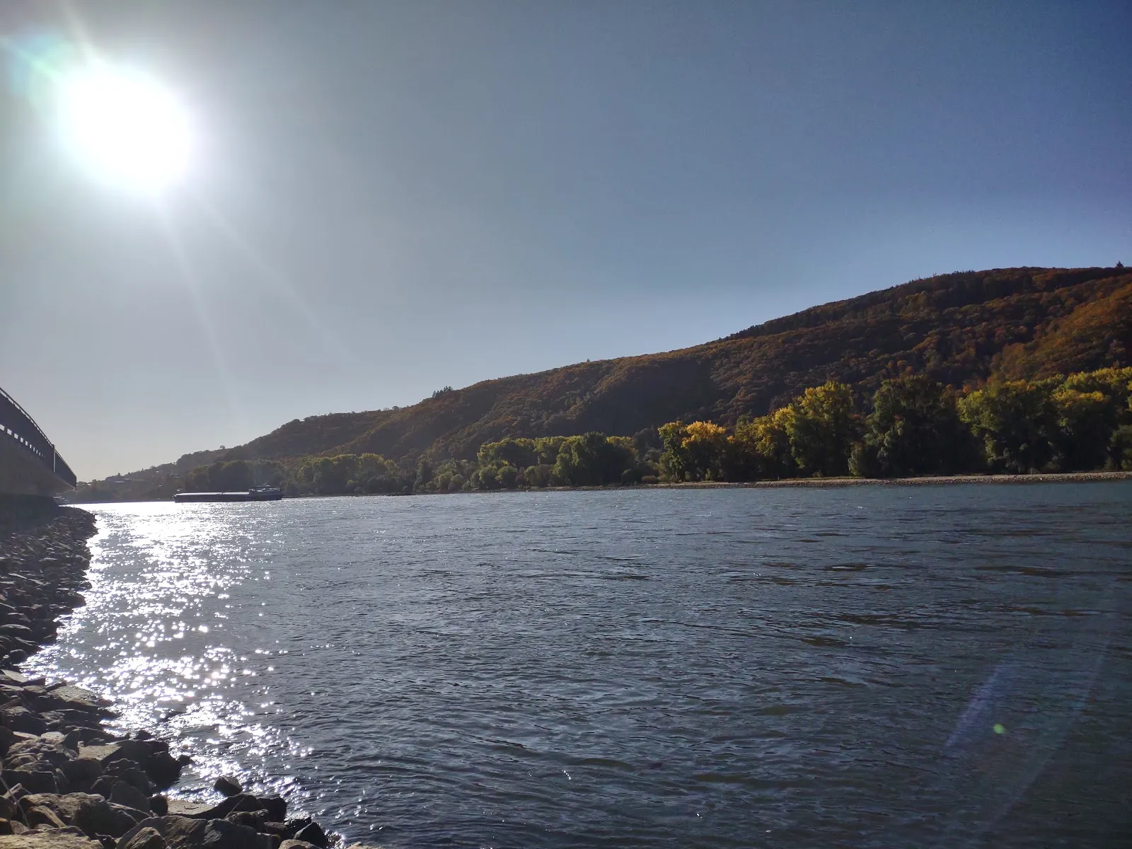 Вид на Нидервальдский памятник с реки Рейн