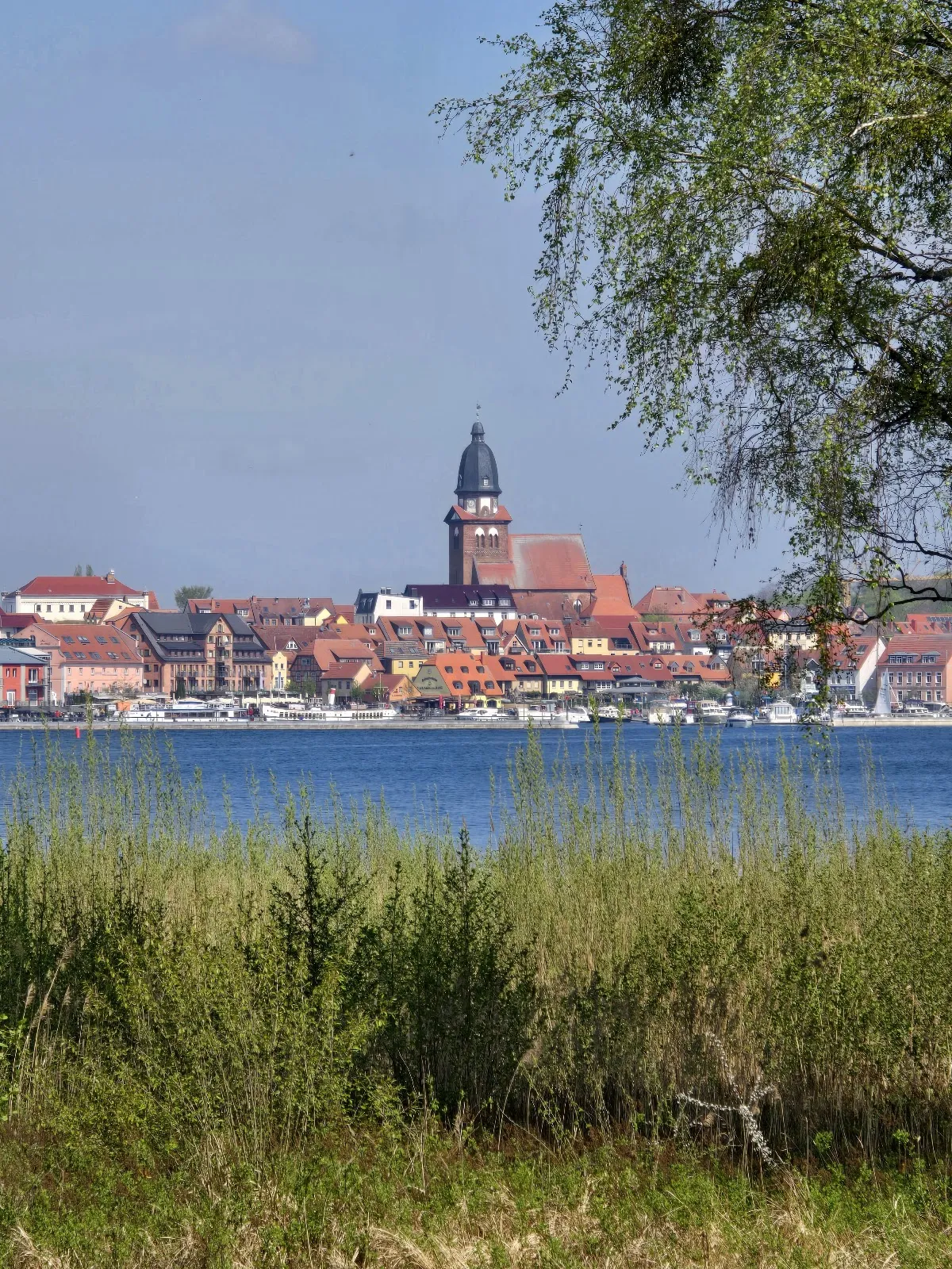 Здание Олимпианлаге Варен на фоне зелени