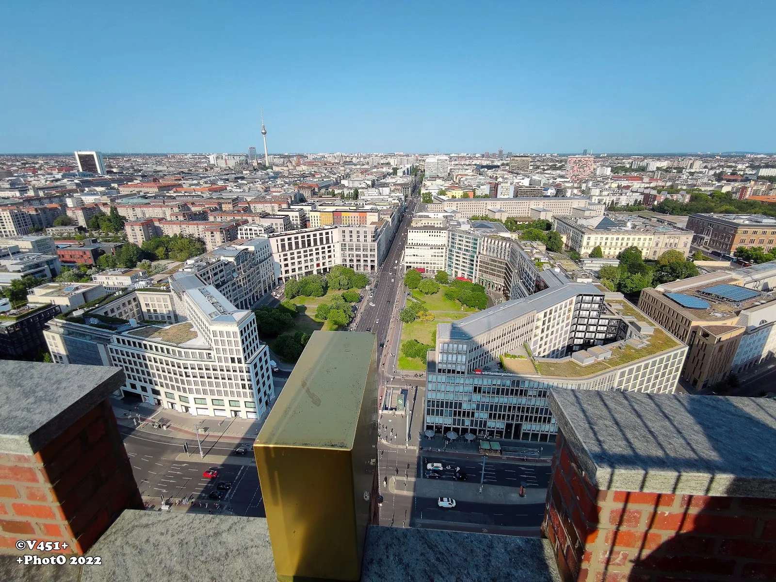 Вид на Берлин со смотровой площадки Панорамный пункт