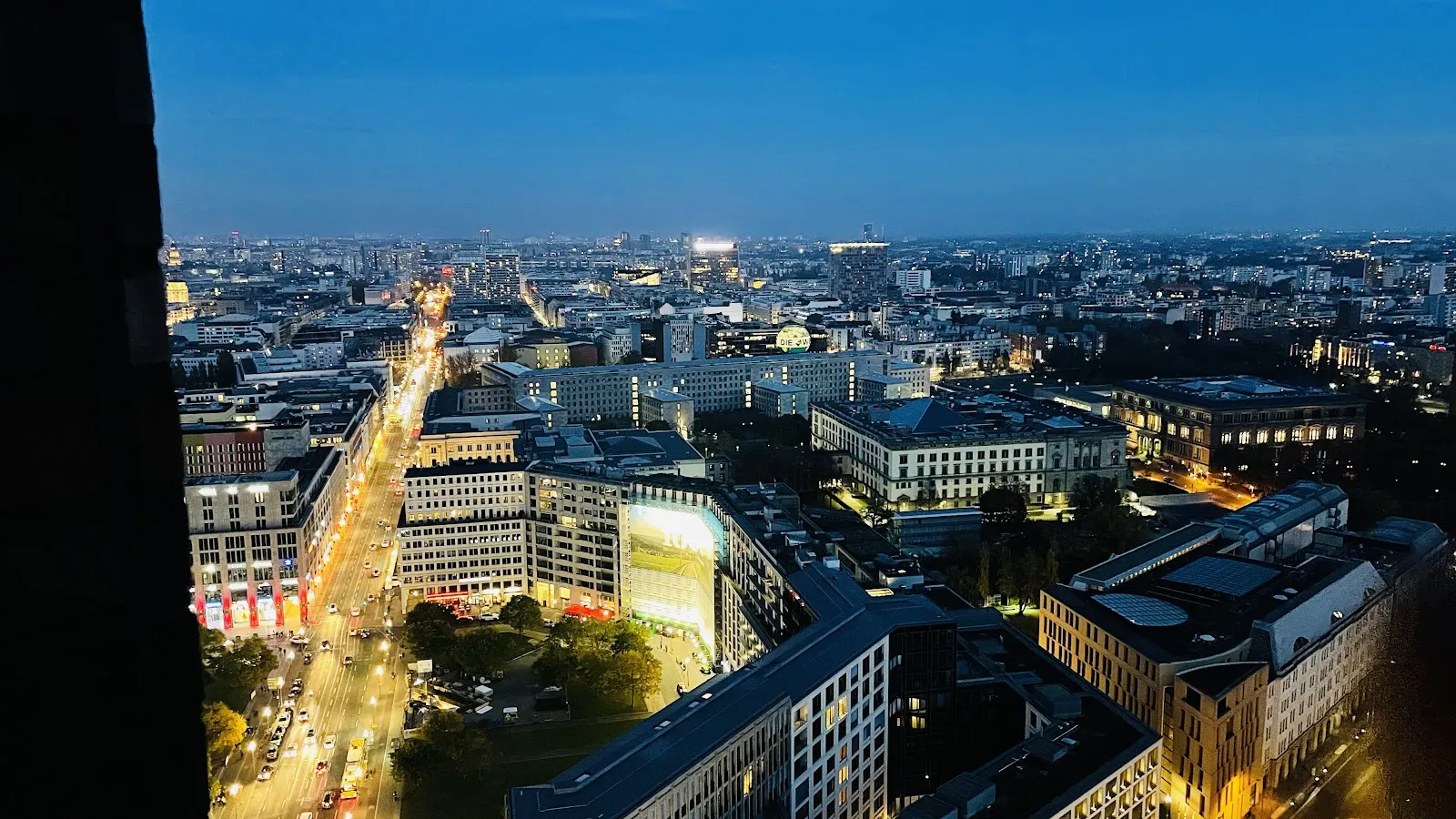 Вид на Берлин со смотровой площадки Панорамный пункт