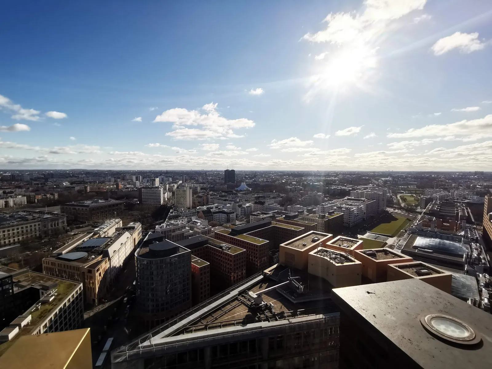 Вид на Берлин со смотровой площадки Панорамный пункт