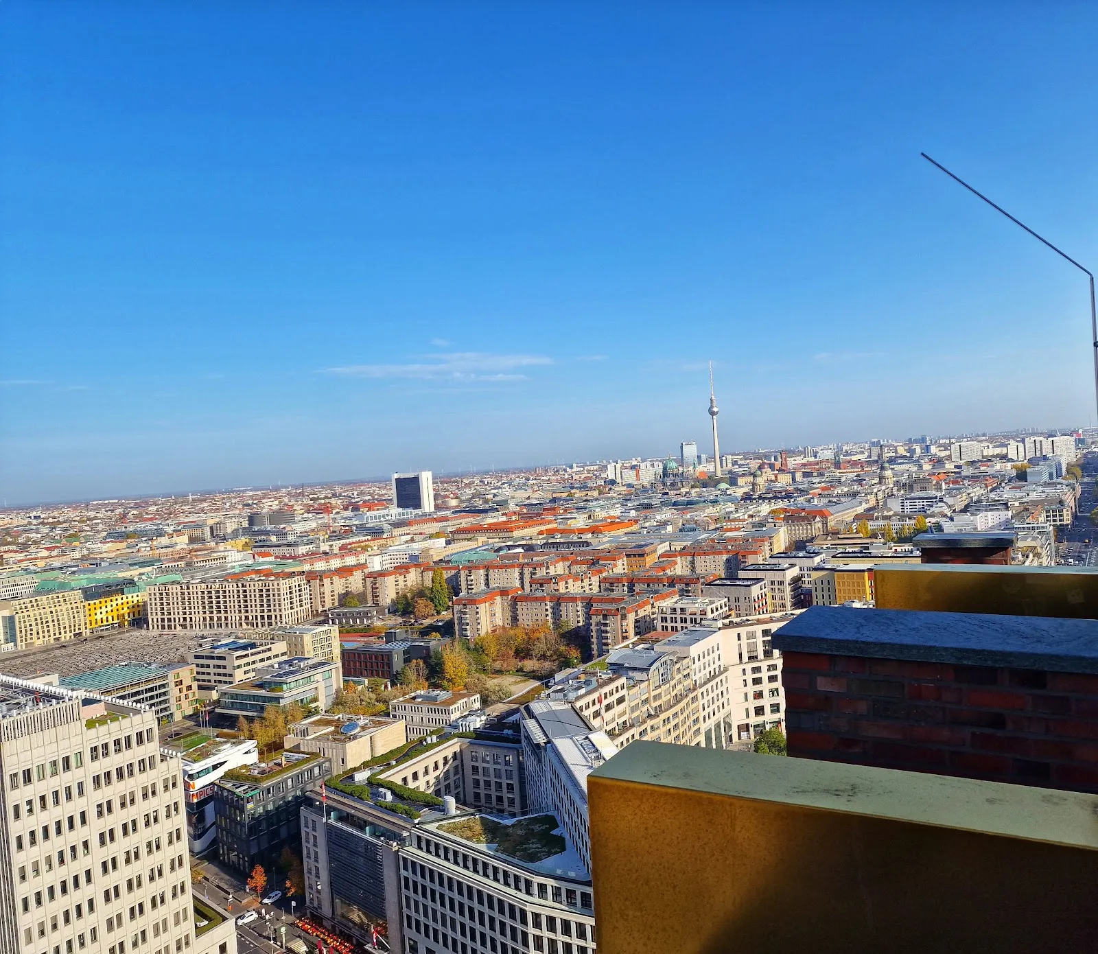 Вид на Берлин со смотровой площадки Панорамный пункт