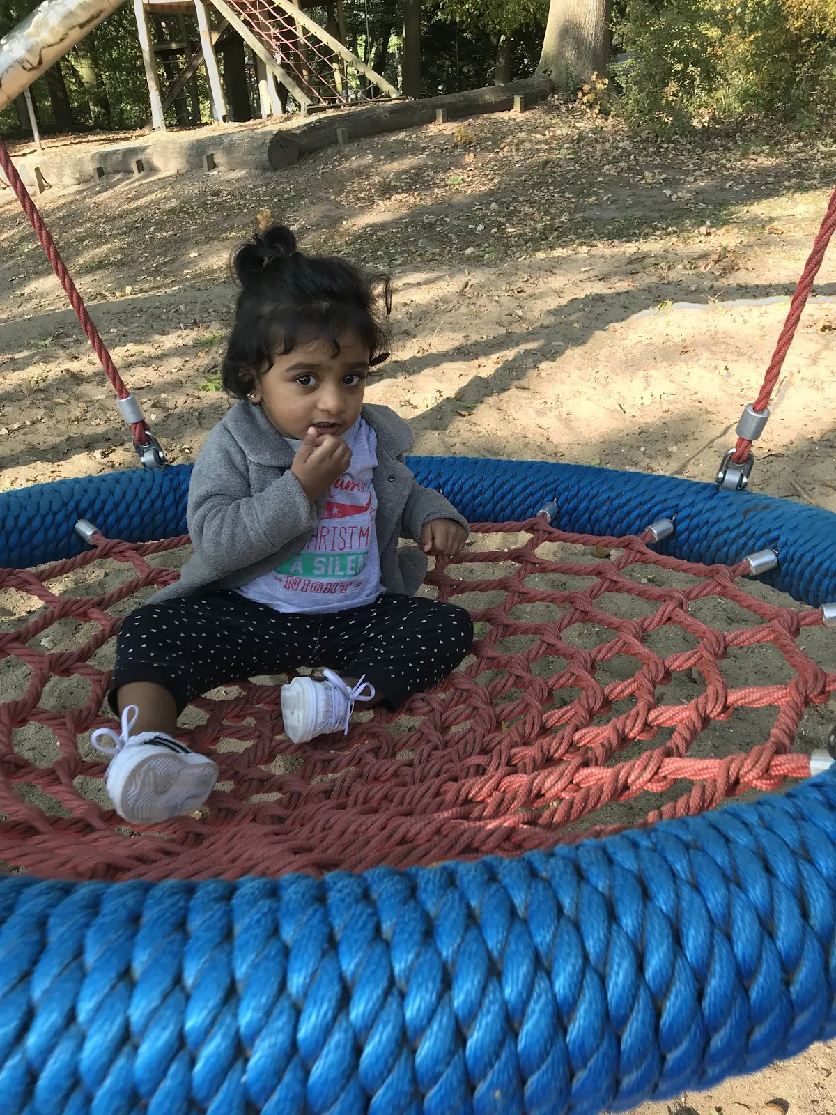 Зеленый парк Хуккельридер в Бремене с деревьями и тропинками