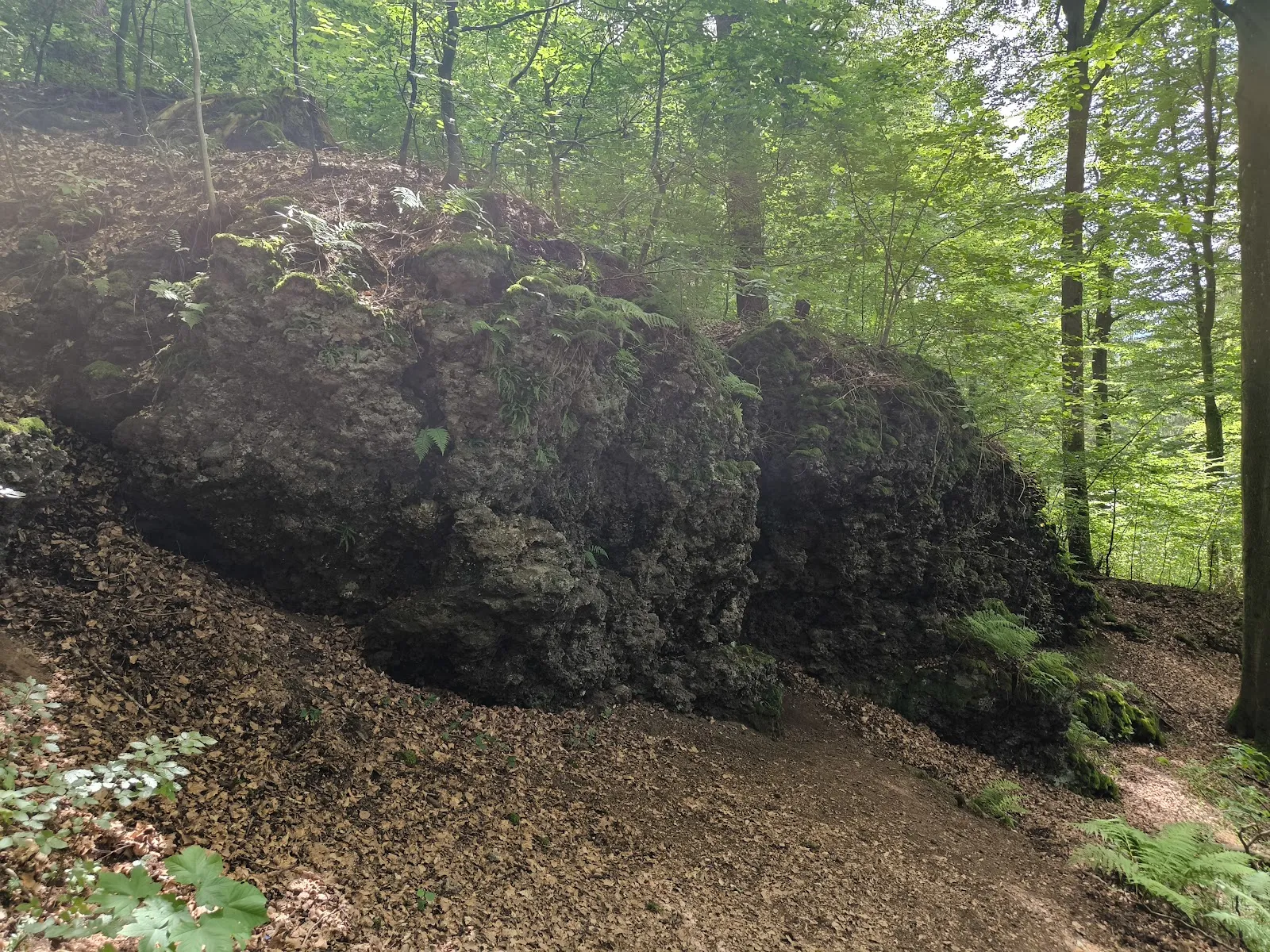 Вход в Пещеру Бухенлох, природная достопримечательность Германии