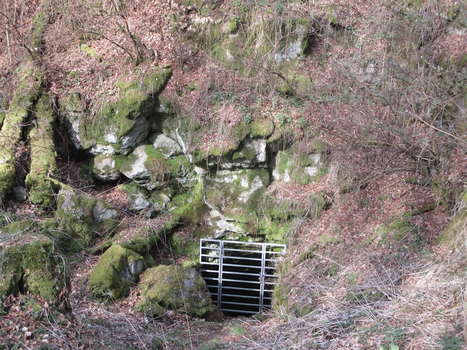 Вход в пещеры Мюльштайнхёле, Германия