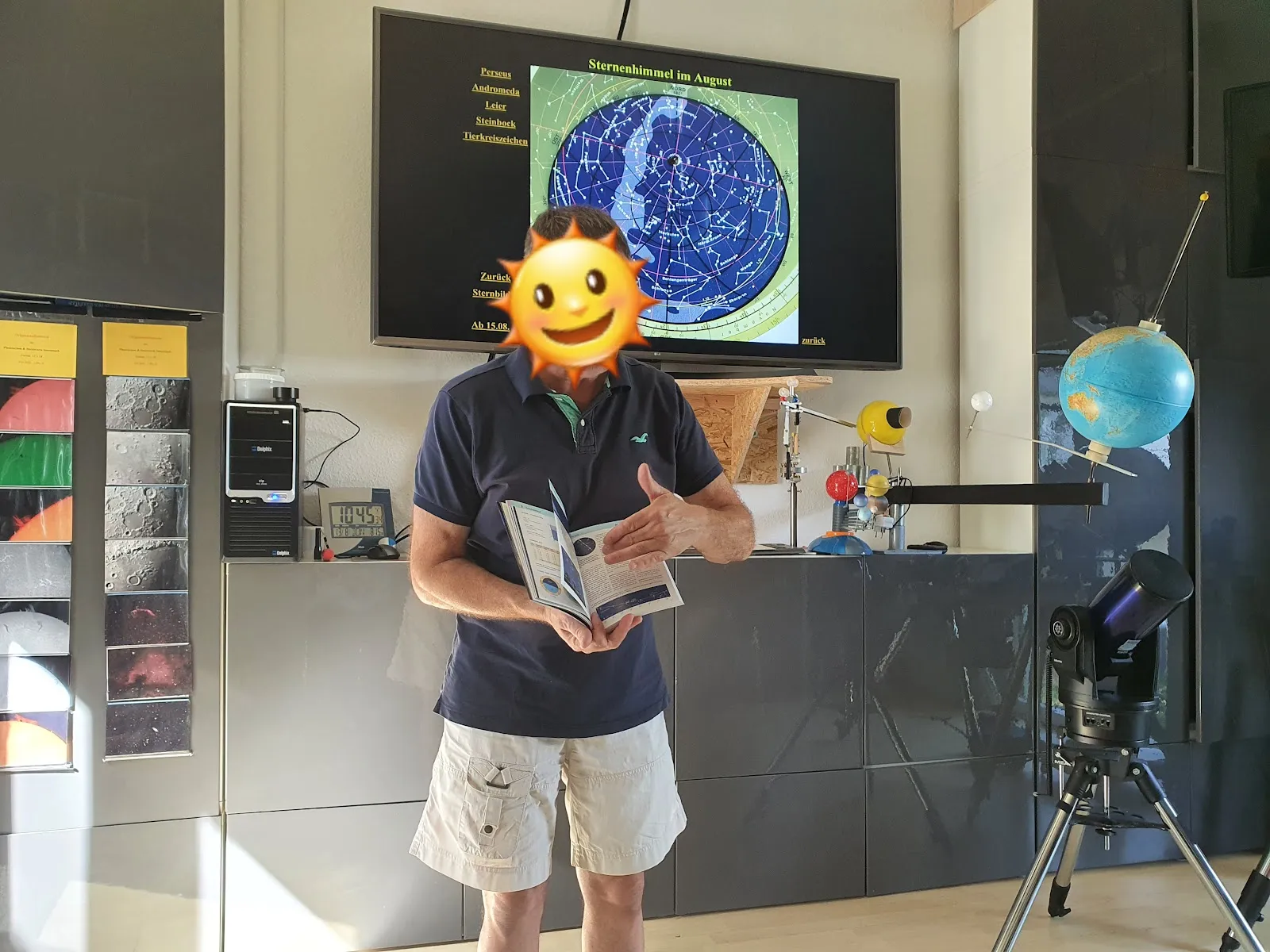 Планетарий в Сессенбахе, Германия, демонстрирующий звездное небо