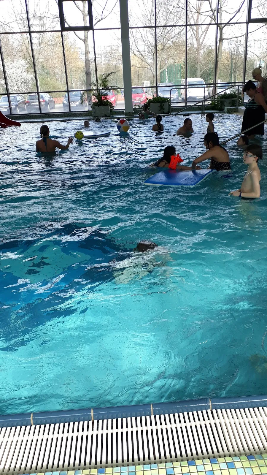 Вид плавательного бассейна имени Антона Зефкова в Берлине