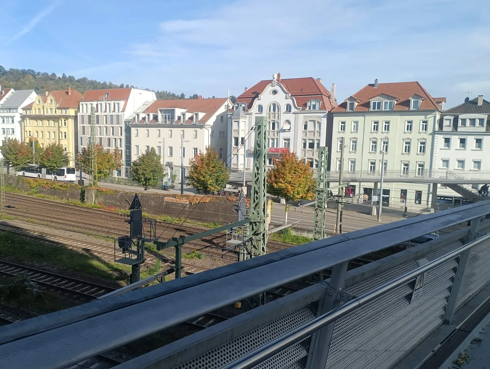 Вид на башню Плиензатурм в Эсслингене-на-Неккаре