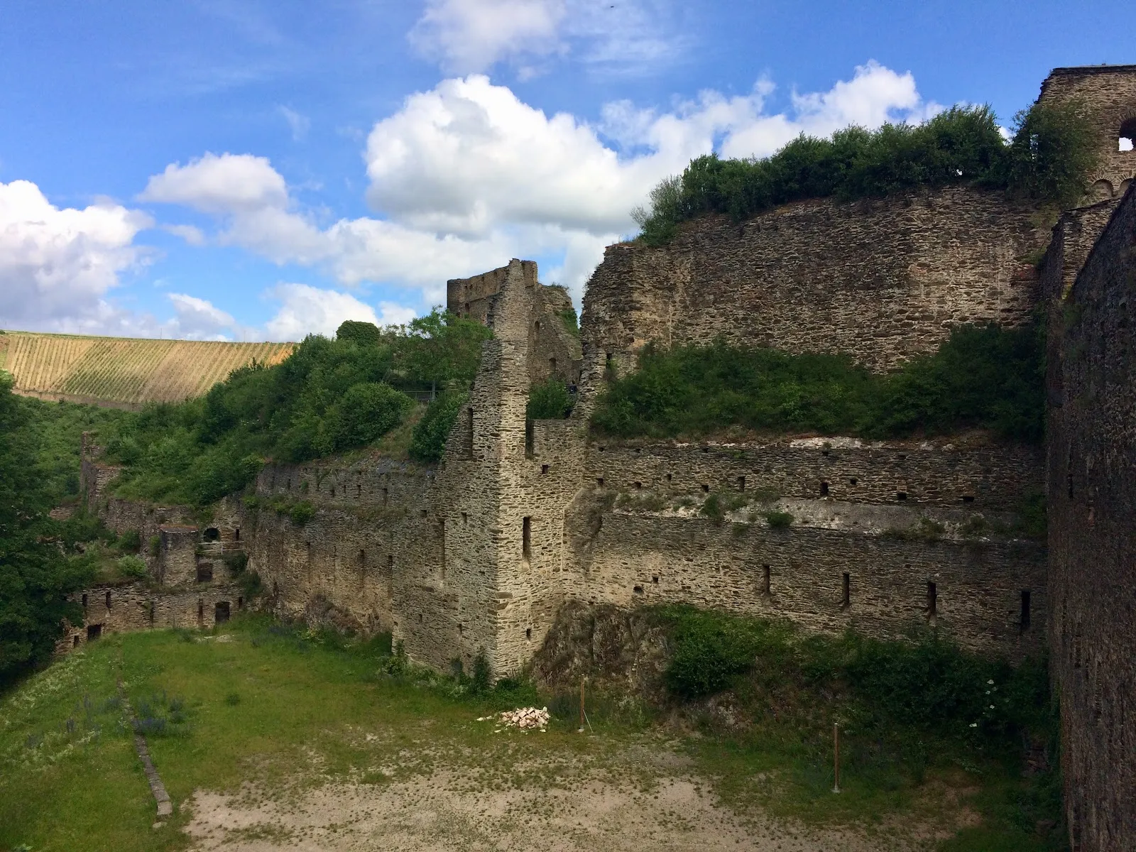 Вид на замок на Рейне, часть Тропы Рейнских Замков