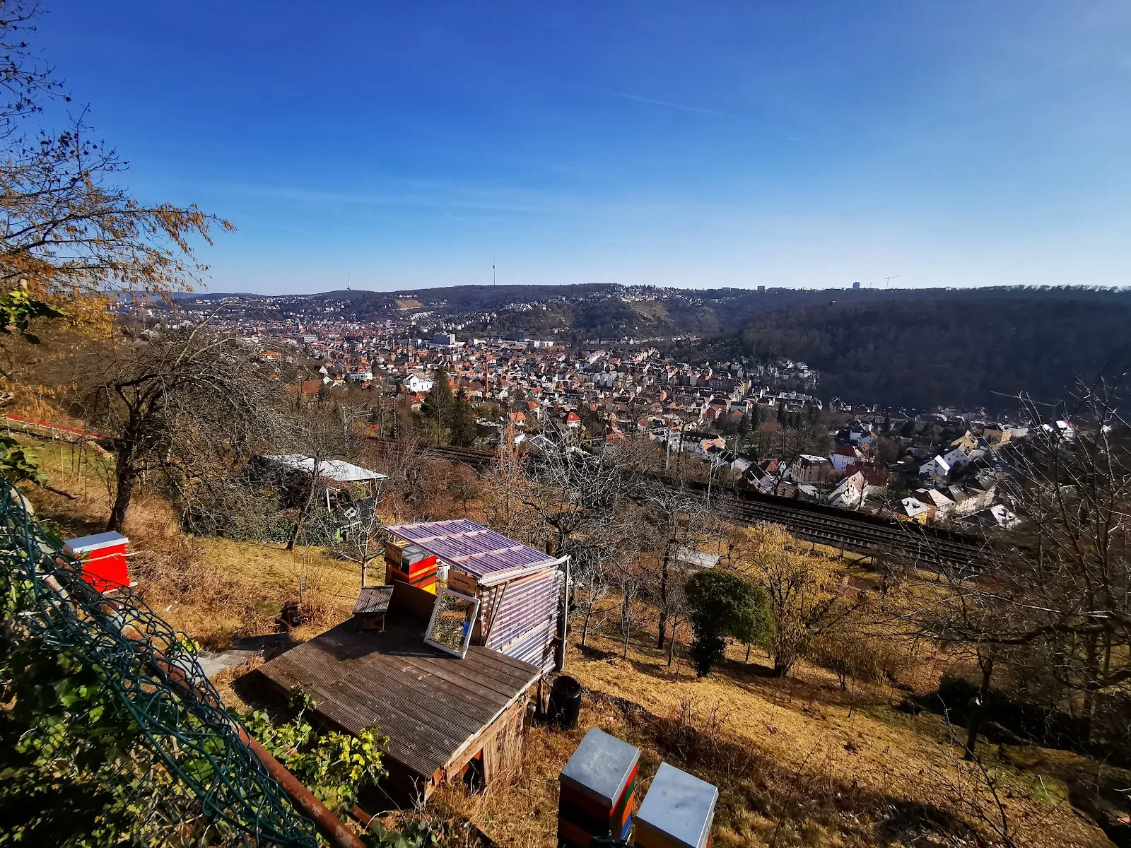 Руины исторической башни Хазенбергтурм в Штутгарте