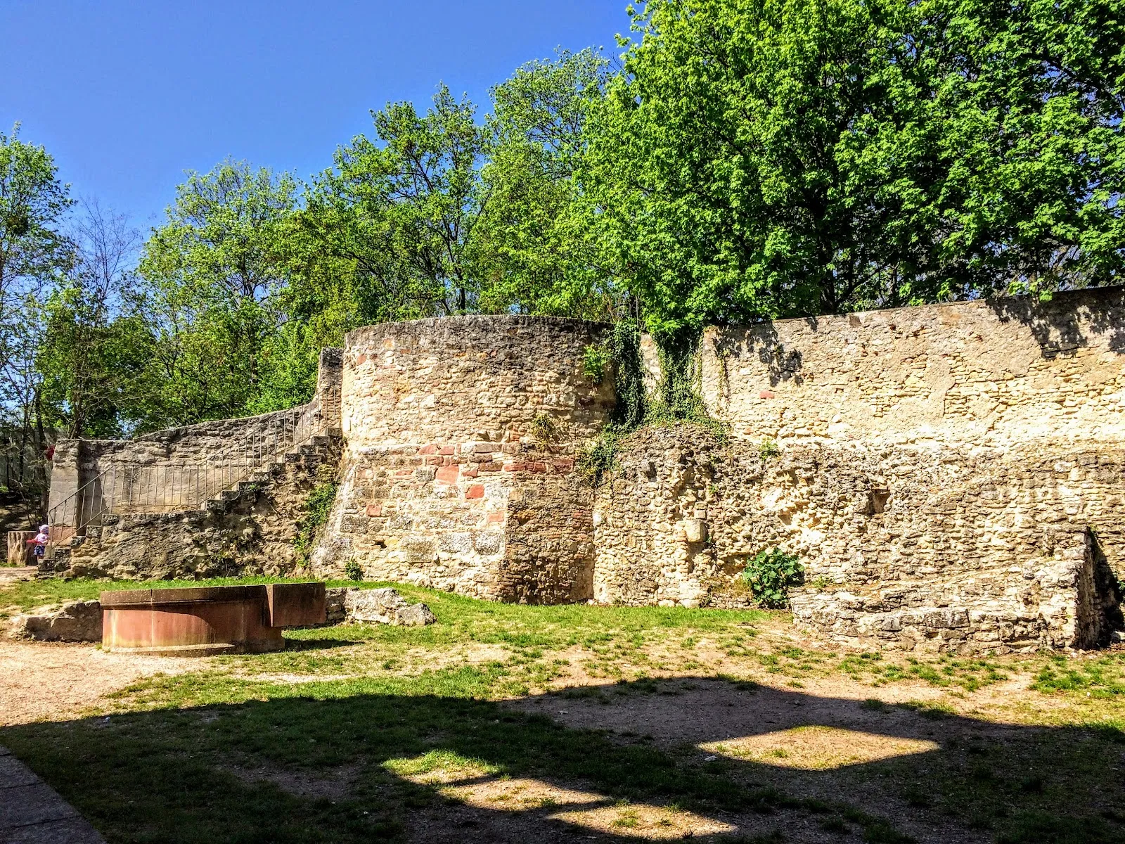 Руины замка Ландскрон над долиной Рейна